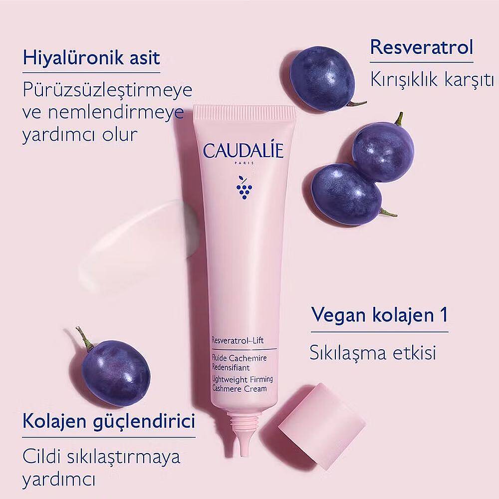 Caudalie Resveratrol-Lift Sıkılaştırıcı Etkili Hafif Dokulu Kaşmir Gündüz Bakım Kremi 40 ml - 2