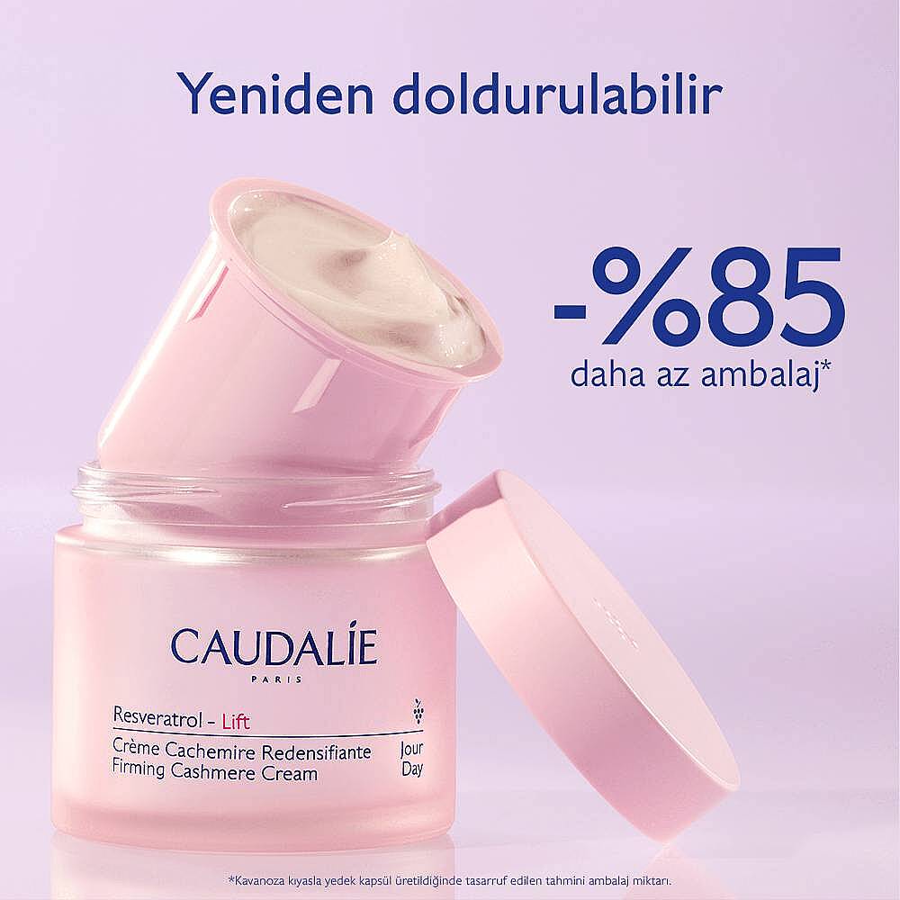 Caudalie Resveratrol-Lift Sıkılaştırıcı Etkili Kaşmir Gündüz Bakım Kremi Yedek Kapsül 50 ml - 3