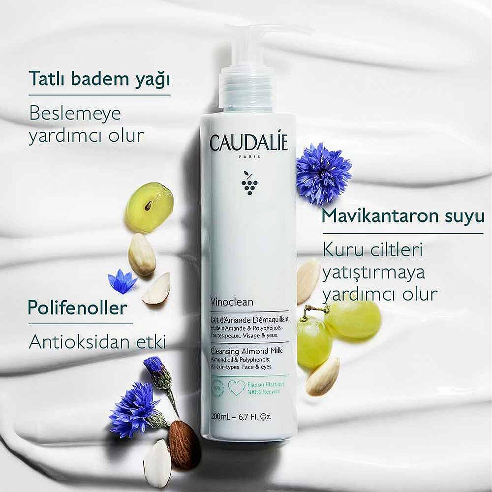 Caudalie Vinoclean Badem Yağlı Temizleme Sütü 200 ml - 11