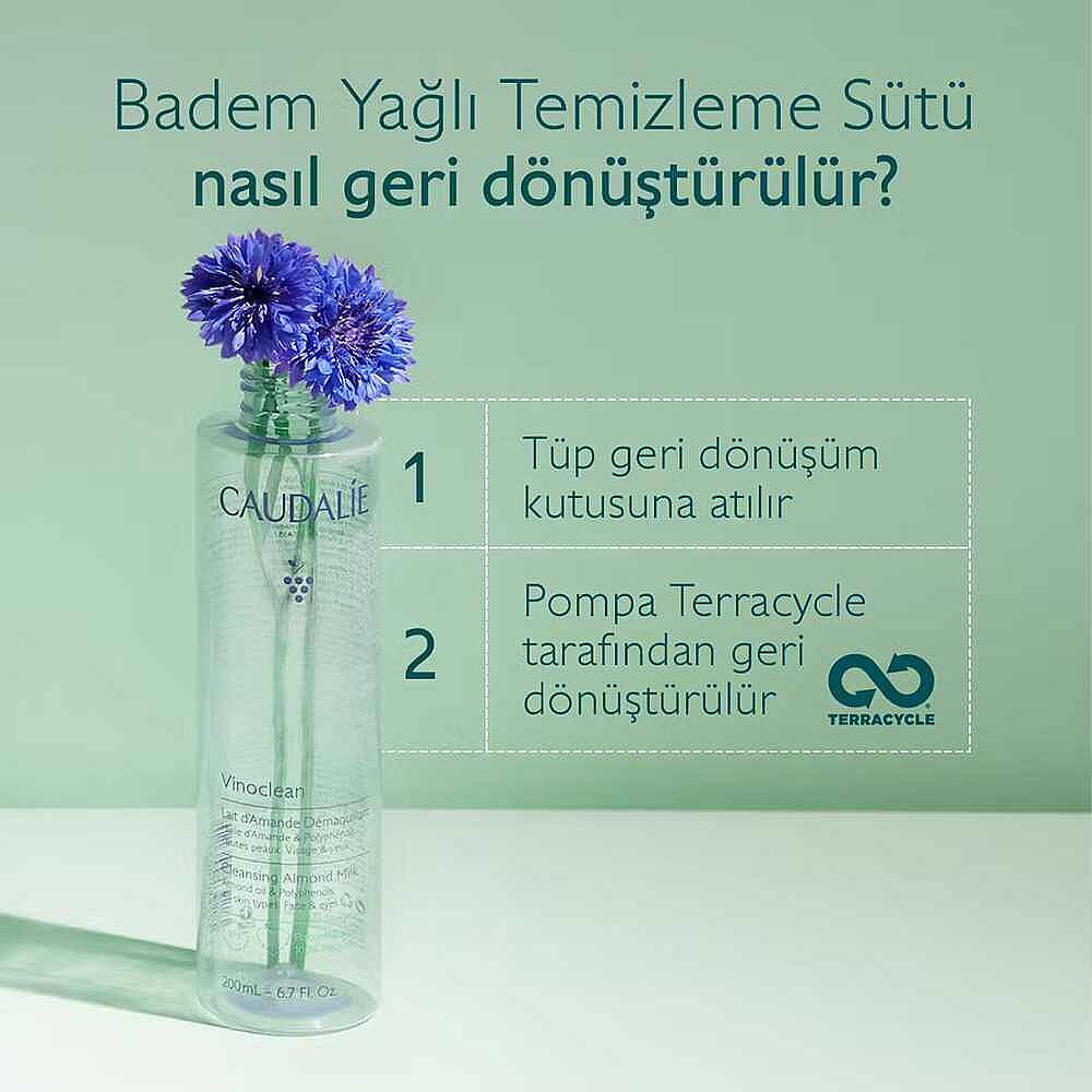 Caudalie Vinoclean Badem Yağlı Temizleme Sütü 200 ml - 8