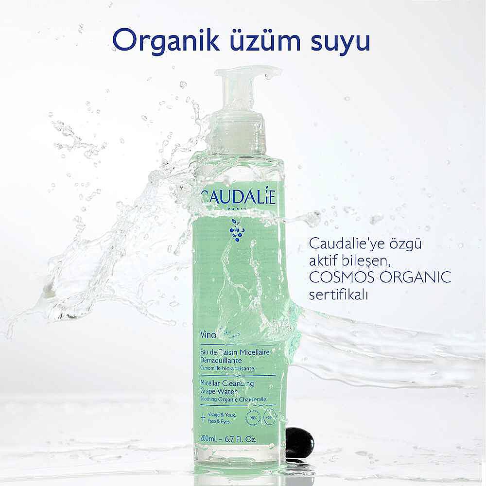 Caudalie Vinoclean Üzümlü Misel Yüz Temizleme Suyu 200 ml - 4