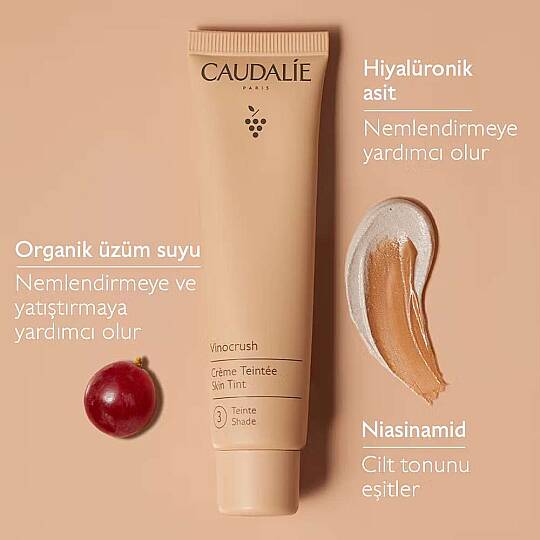 Caudalie Vinocrush Skin Tint CC Krem Ton 3 30 ml - 2