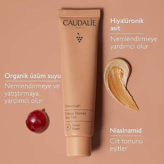 Caudalie Vinocrush Skin Tint CC Krem Ton 4 30 ml - 2