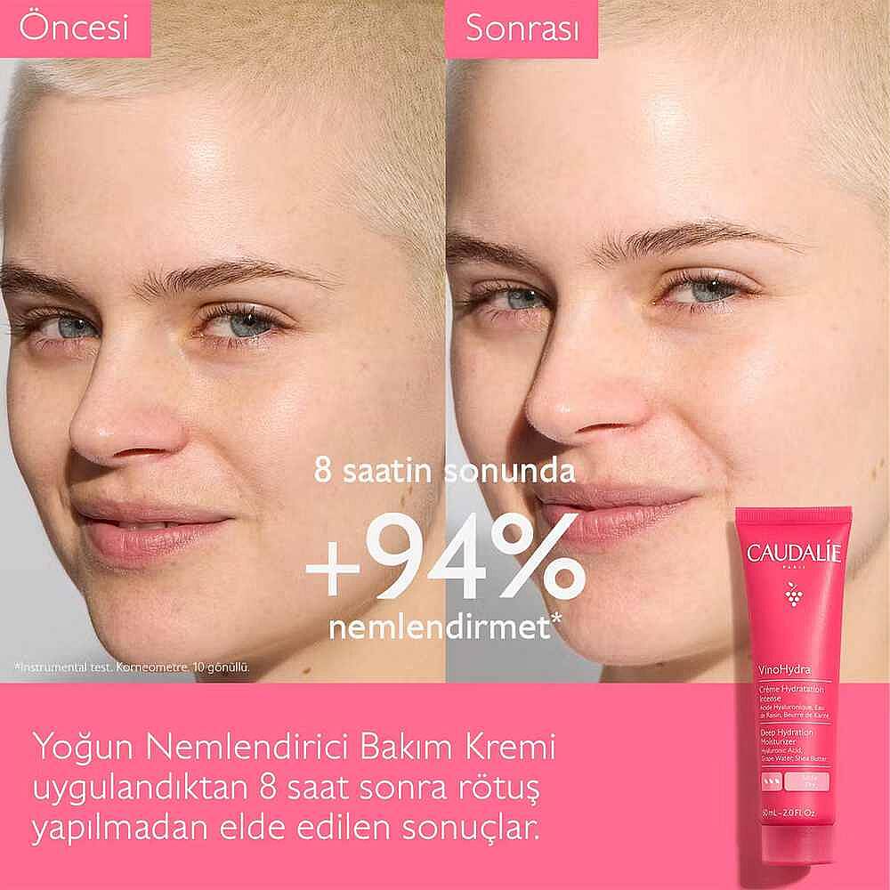 Caudalie VinoHydra Deep Hydration Moisturizer Yoğun Nemlendirici Bakım Kremi 60 ml - 10