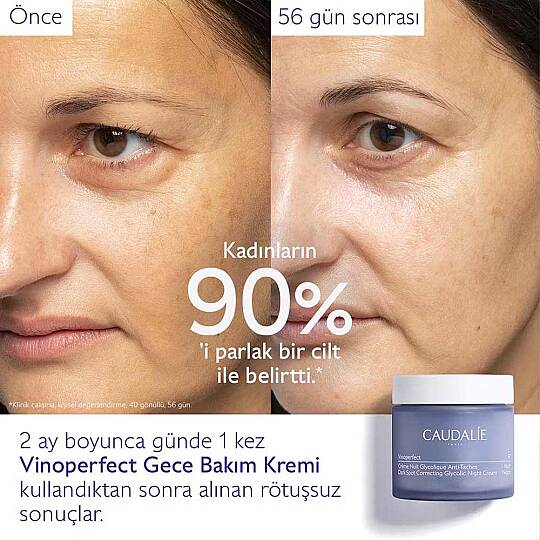 Caudalie Vinoperfect Dark Spot Leke Karşıtı Glikolik Gece Bakım Kremi Yedek Kapsül 50 ml - 5
