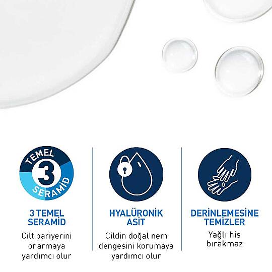 CeraVe Hyalüronik Asit İçerikli Nemlendiren Makyaj Temizleyici Misel Su 400 ml 2 Adet - 6