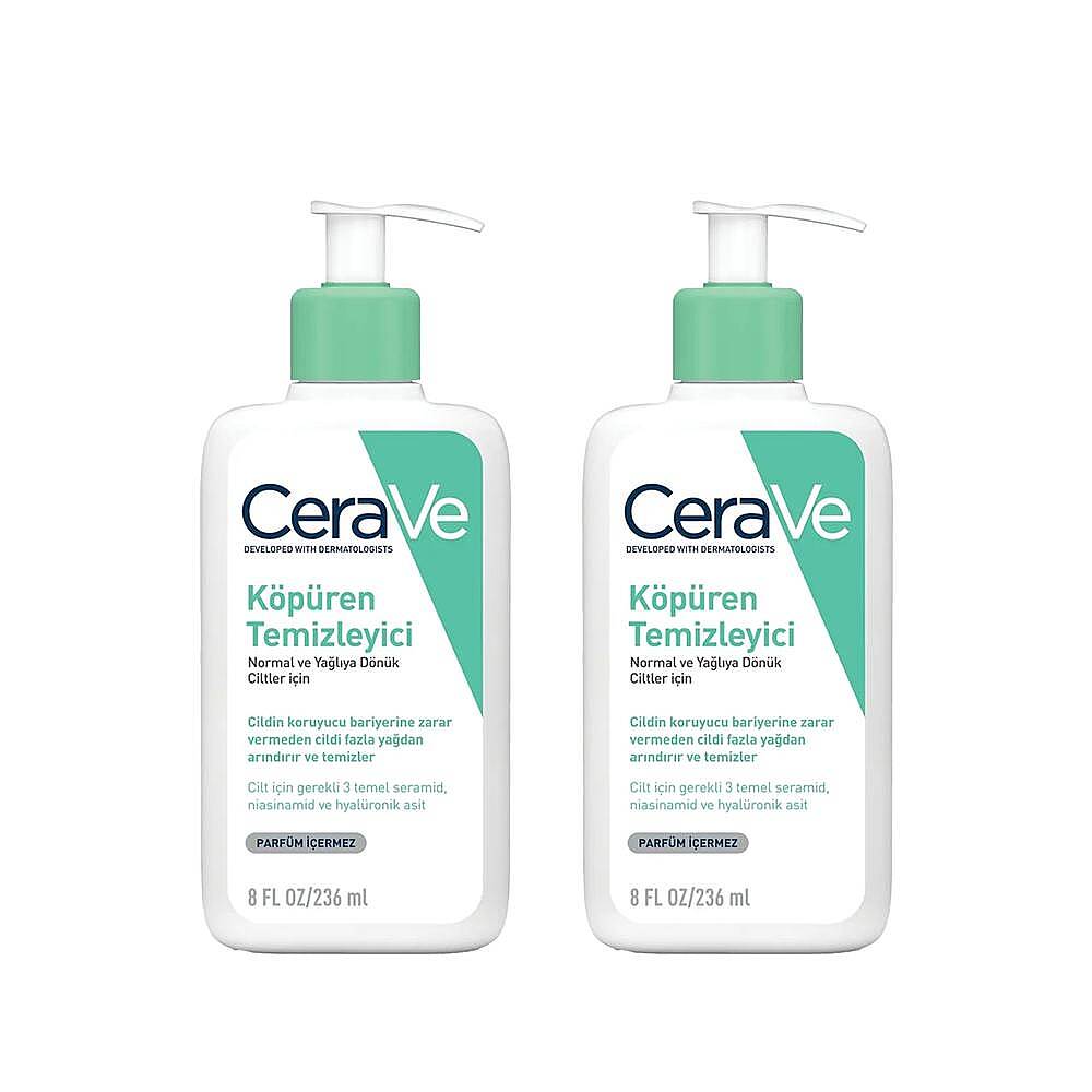 CeraVe Köpüren Temizleyici 236 ml 2 Adet - 1