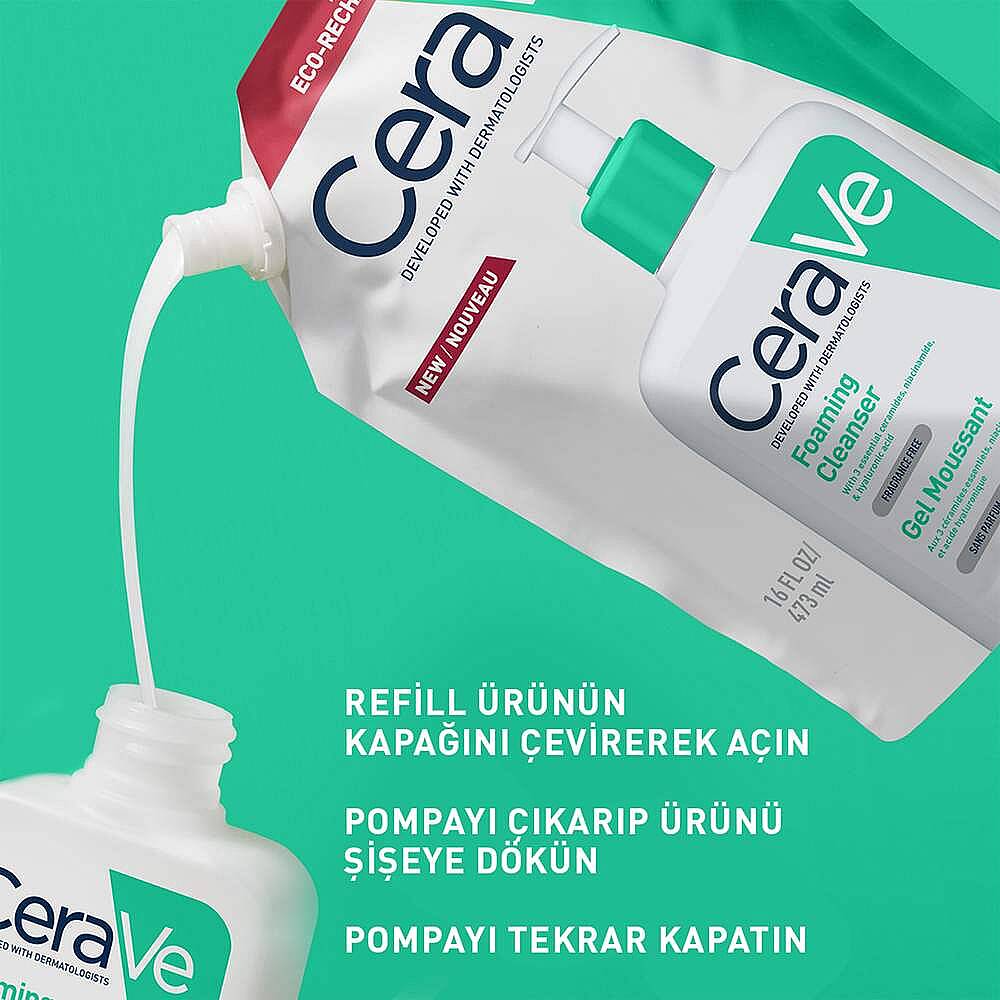 CeraVe Köpüren Temizleyici Refill 473 ml - 4
