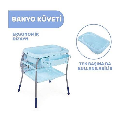 Chicco Juvenile Chicco Cudde & Buble Ayaklı Banyo Küvet Oceon - 4