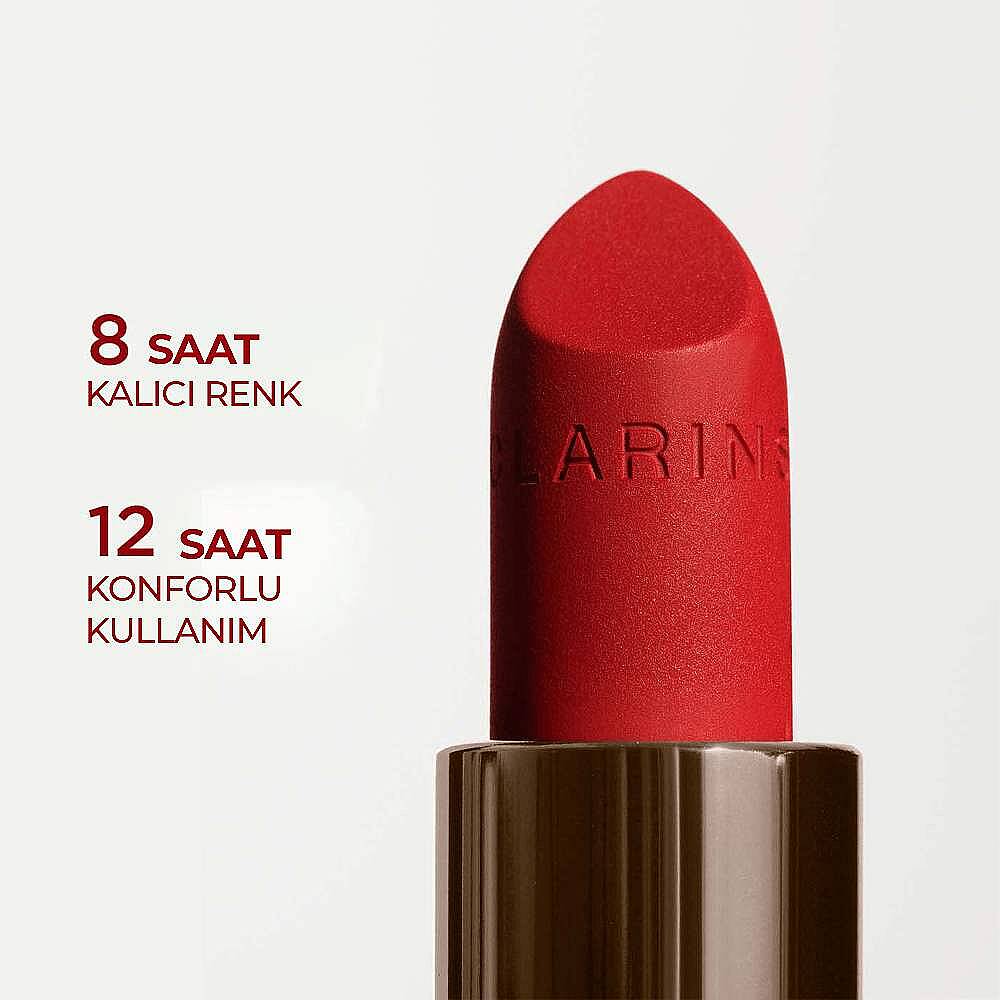 Clarins Joli Rouge Velvet Ruj 792V Poppy - 5