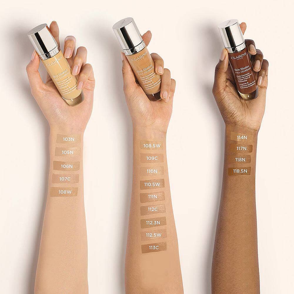 Clarins Skin illusion Full Coverage Fondöten 100.5W 30 ml - 3