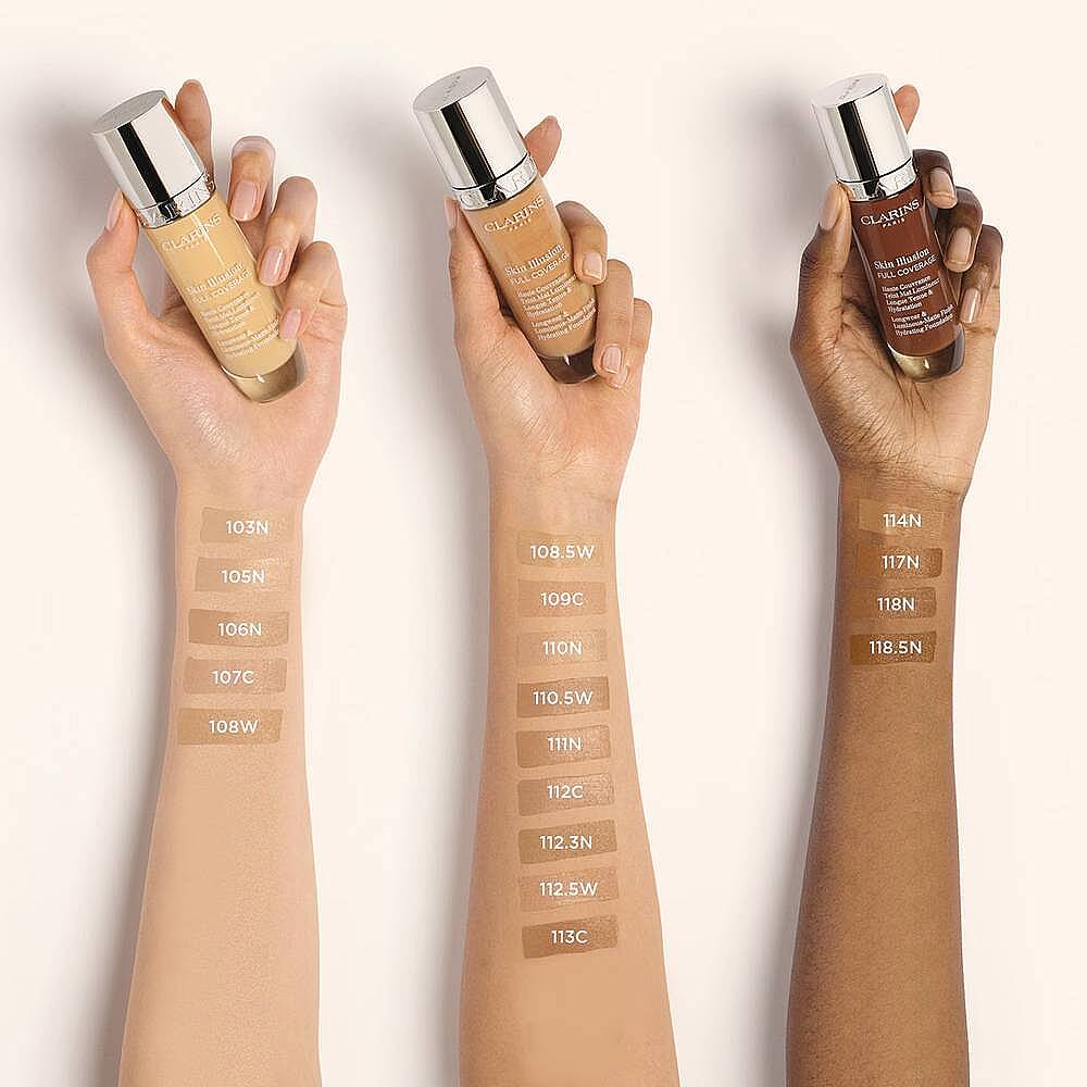 Clarins Skin illusion Full Coverage Fondöten 111N 30 ml - 3