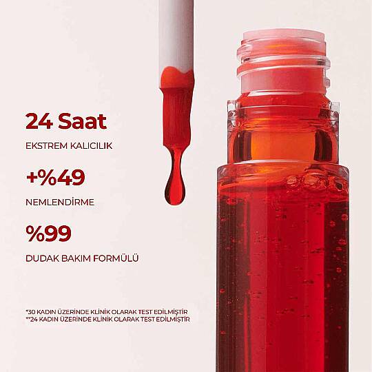 Clarins Water Lip Stain Dudak Parlatıcı 01 Rose Water 7 ml - 5
