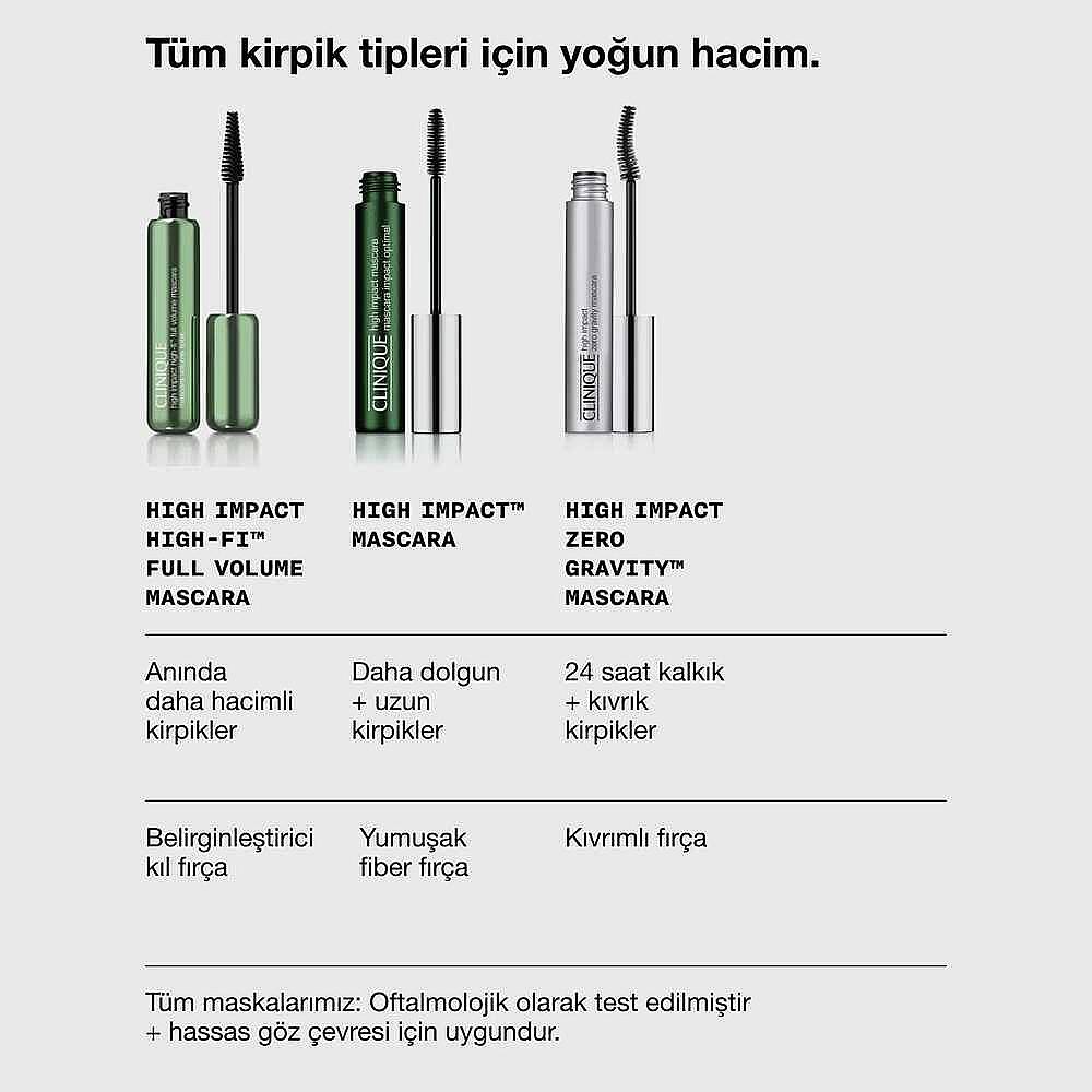 Clinique High Impact High-Fi Yoğun Hacim Veren Maskara Black Brown 10 ml - 2