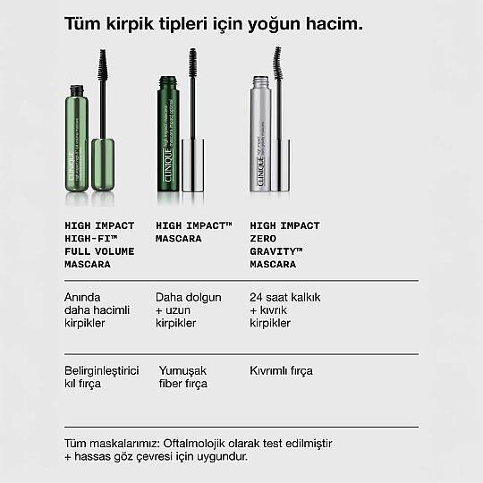 Clinique High Impact High-Fi Yoğun Hacim Veren Maskara Intense Black 10 ml - 2