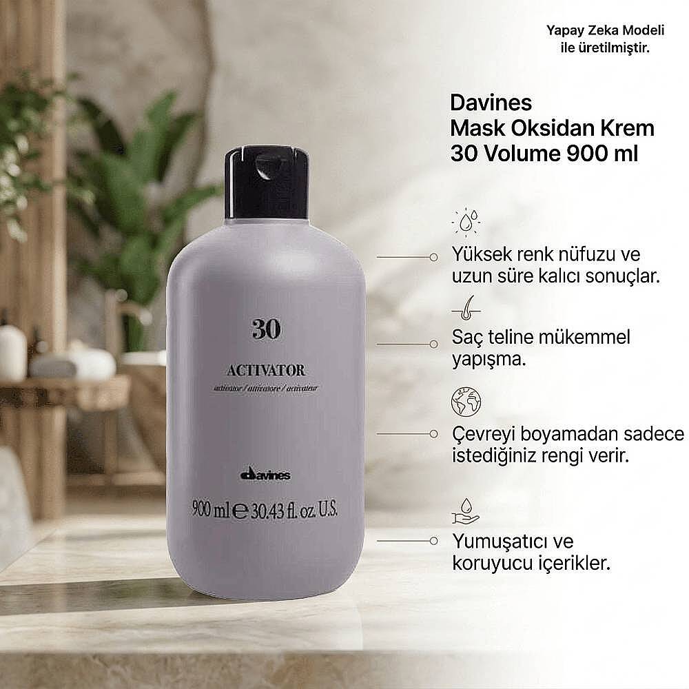 Davines Mask Oksidan Krem 30 Volume 900 ml - 4