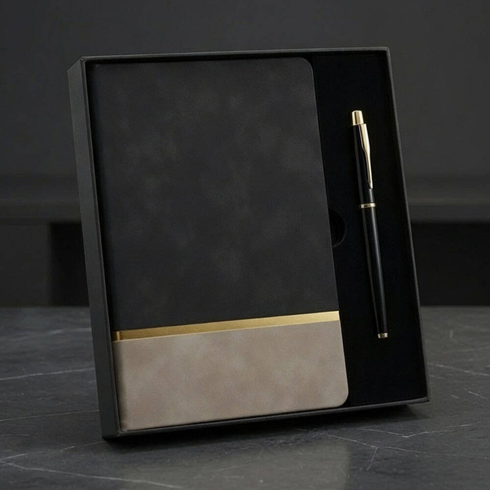 Defter Ve Kalem Kutulu Siyah Set - 1