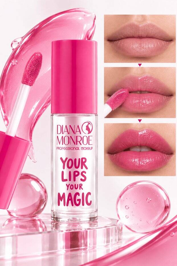 Diana Monroe Magic Lipgloss - Renk Değiştiren Parlatıcı - 3