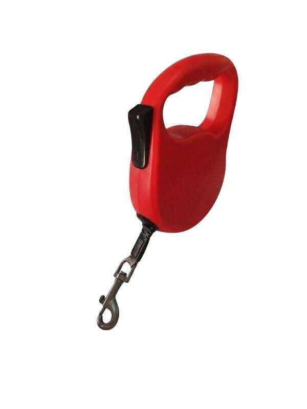 Dogness R01-3R Otomatik Kedi Köpek Gezdirme Tasması 3 Metre Kırmızı - 1