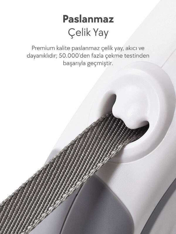 Dogness R06 Otomatik Kedi Köpek Gezdirme Tasması 5.5 Metre Kırmızı (R06-5+R) - 4