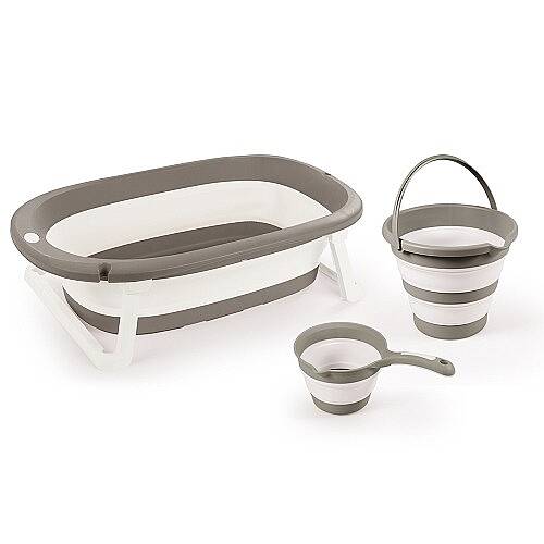 DOLU TOY FACTORY Banyo Set 3 lü Bebek Banyo Stone Gri - 7