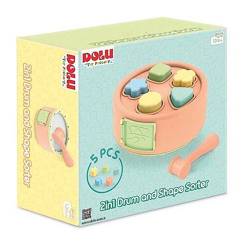 DOLU TOY FACTORY Oyuncak 2si1 Arada Davul ve Bultak - 4