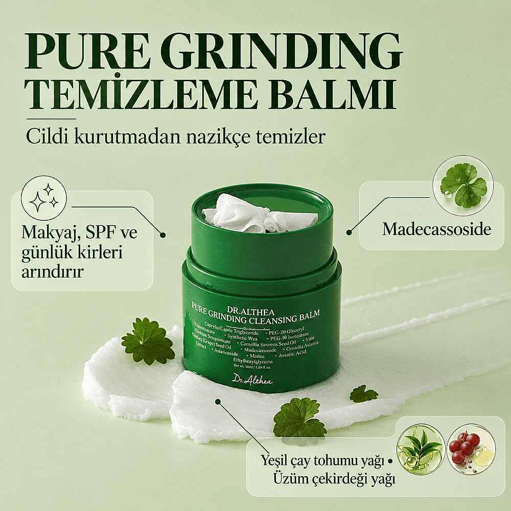 Dr. Althea Pure Grinding Cleansing Balm Yüz Temizleme Balmı 50 ml - 2