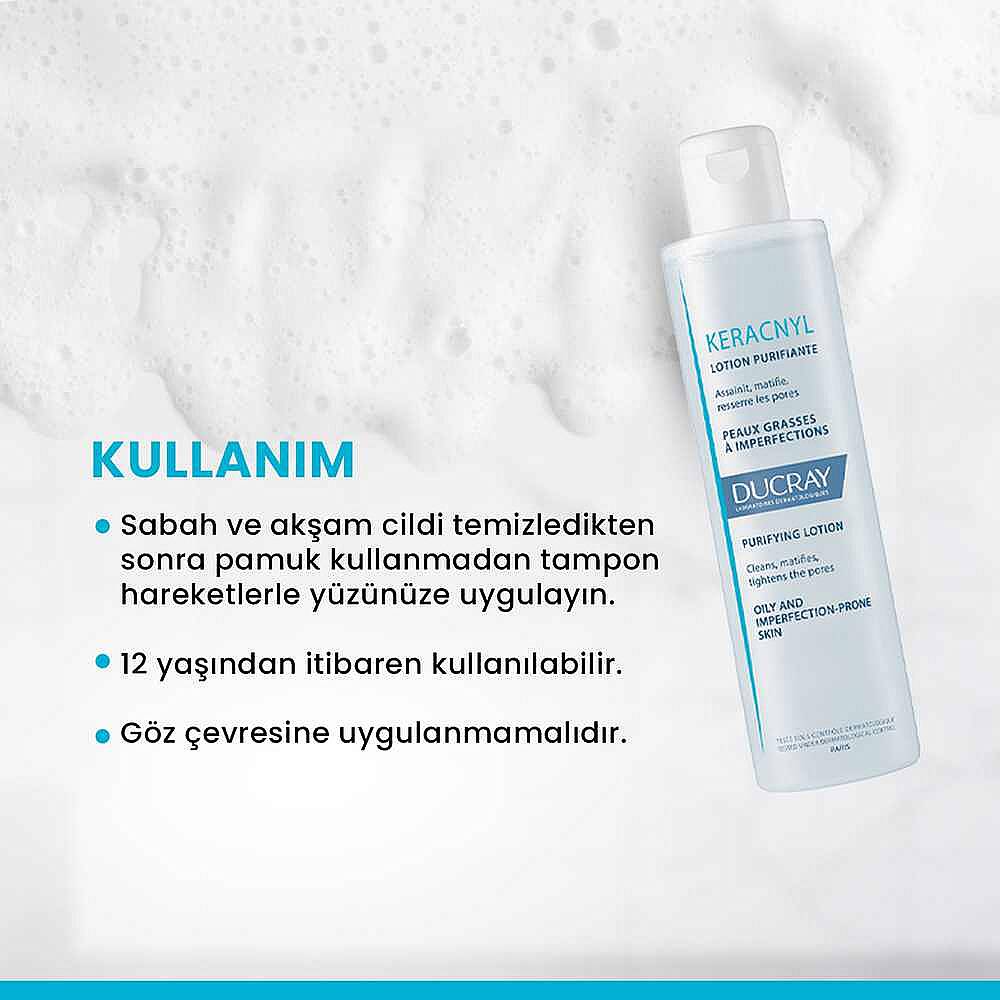 Ducray Keracnyl Gel Yağlı ve Akneli Ciltler için Temizleme Seti - 9