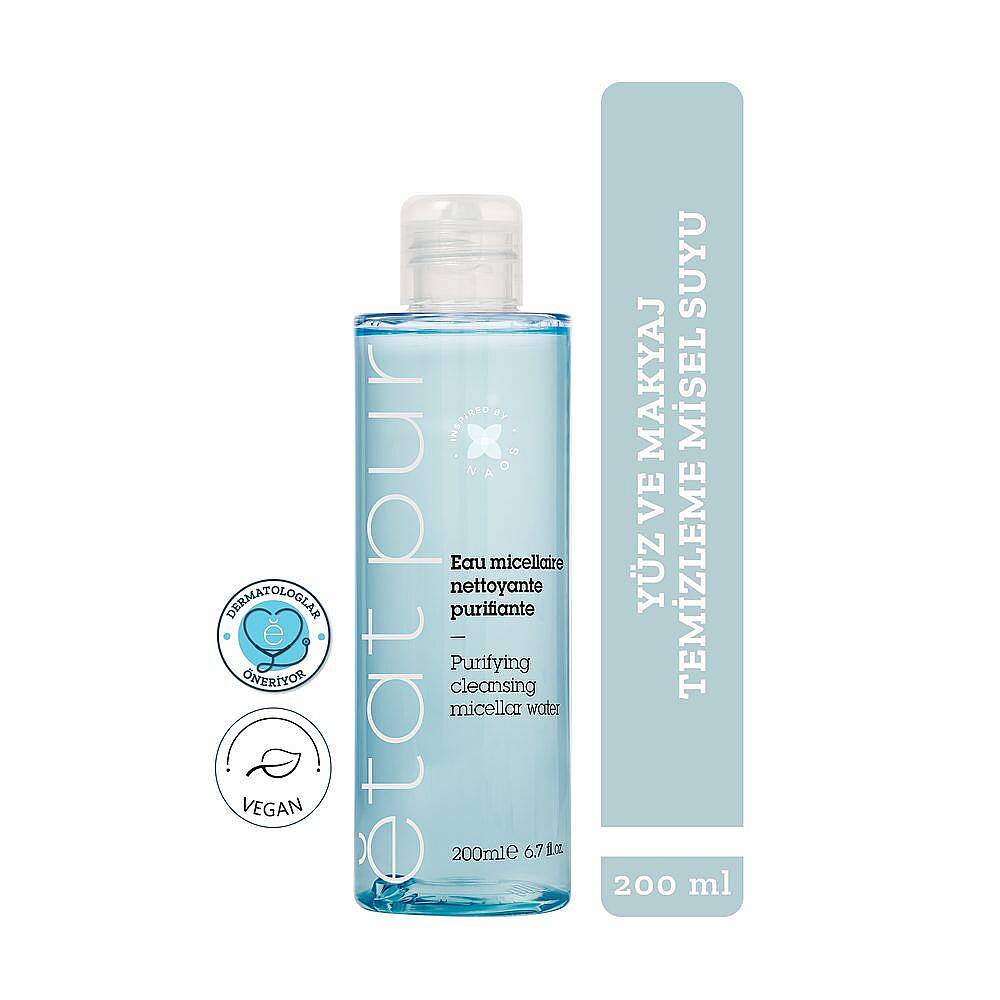 Etat Pur Micellar Water Arındırıcı Yüz ve Göz Makyaj Temizleme Suyu 200 ml - 4