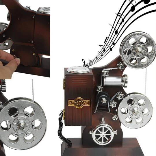 Film Makinesi Görünümlü Müzik Kutusu - 4