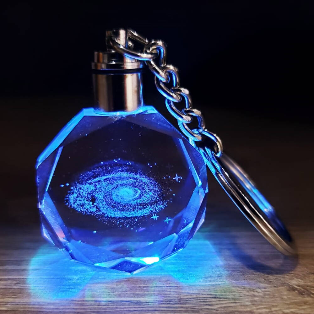 Galaxy Gezegen Tasarım Işıklı Anahtarlık - 1
