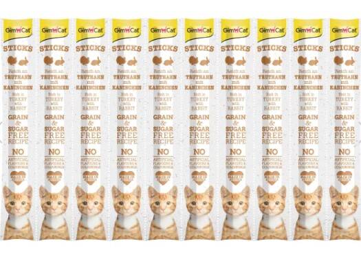 Gimcat Hindi Ve Tavşanlı 10 Lu Kedi Sticks 50 Gr