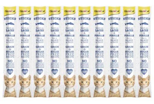 Gimcat Somon Ve Alabalıklı 10 Lu Kedi Sticks 50 Gr