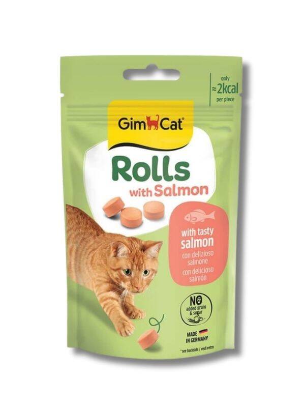 GimCat Somonlu Rolls Kedi Ödül Maması 50 Gr - 1