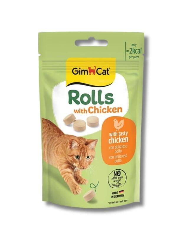 GimCat Tavuklu Rolls Kedi Ödül Maması 50 Gr - 1