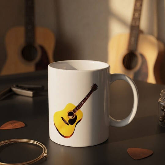 Gitar Tasarım Kupa