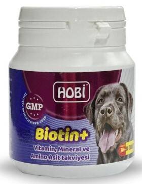 Hobi Biotin Köpekler İçin Vitamin Mineral ve Amino Asit Takviyesi 60 Tablet - 1