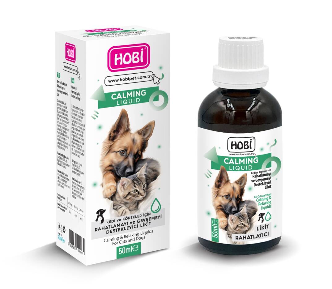 Hobi Calming Liquid Kedi ve Köpekler İçin Rahatlatıcı Sıvı 50ml - 1