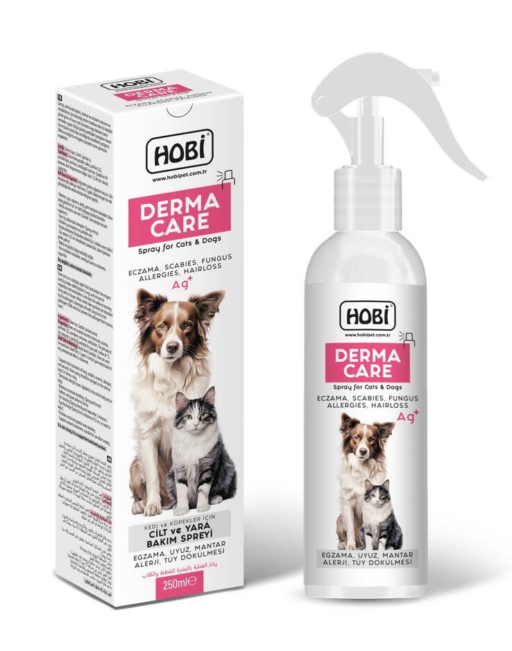 Hobi Derma Care Kedi ve Köpek İçin Cilt ve Yara Bakım Spreyi 250ml - 1