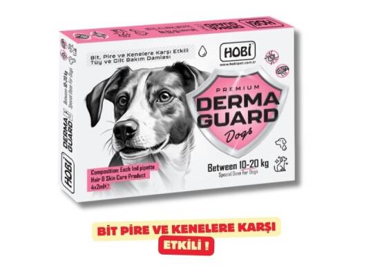 Hobi Derma Guard Köpekler İçin Ense Damlası 10-20 Kg 2 Ml X 4 Adet