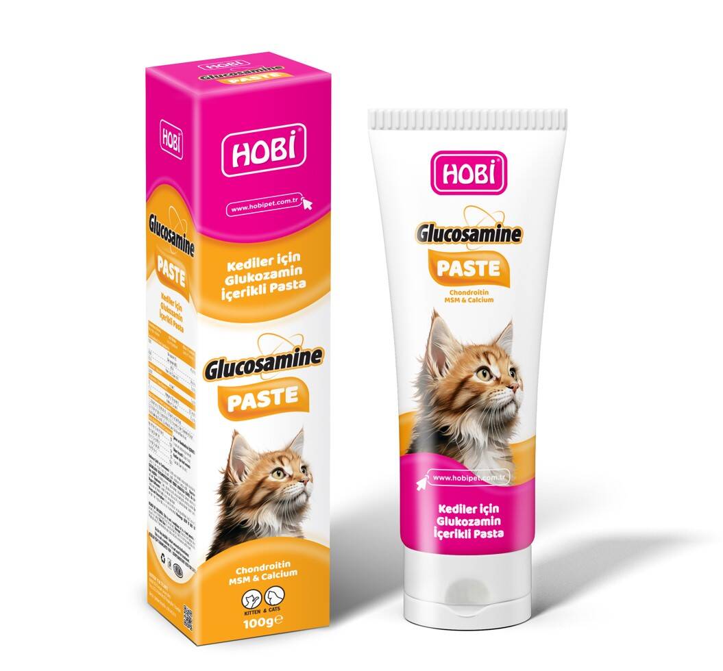 Hobi Glucosamine Paste Kediler İçin Glukozamin Pastası 100gr - 1
