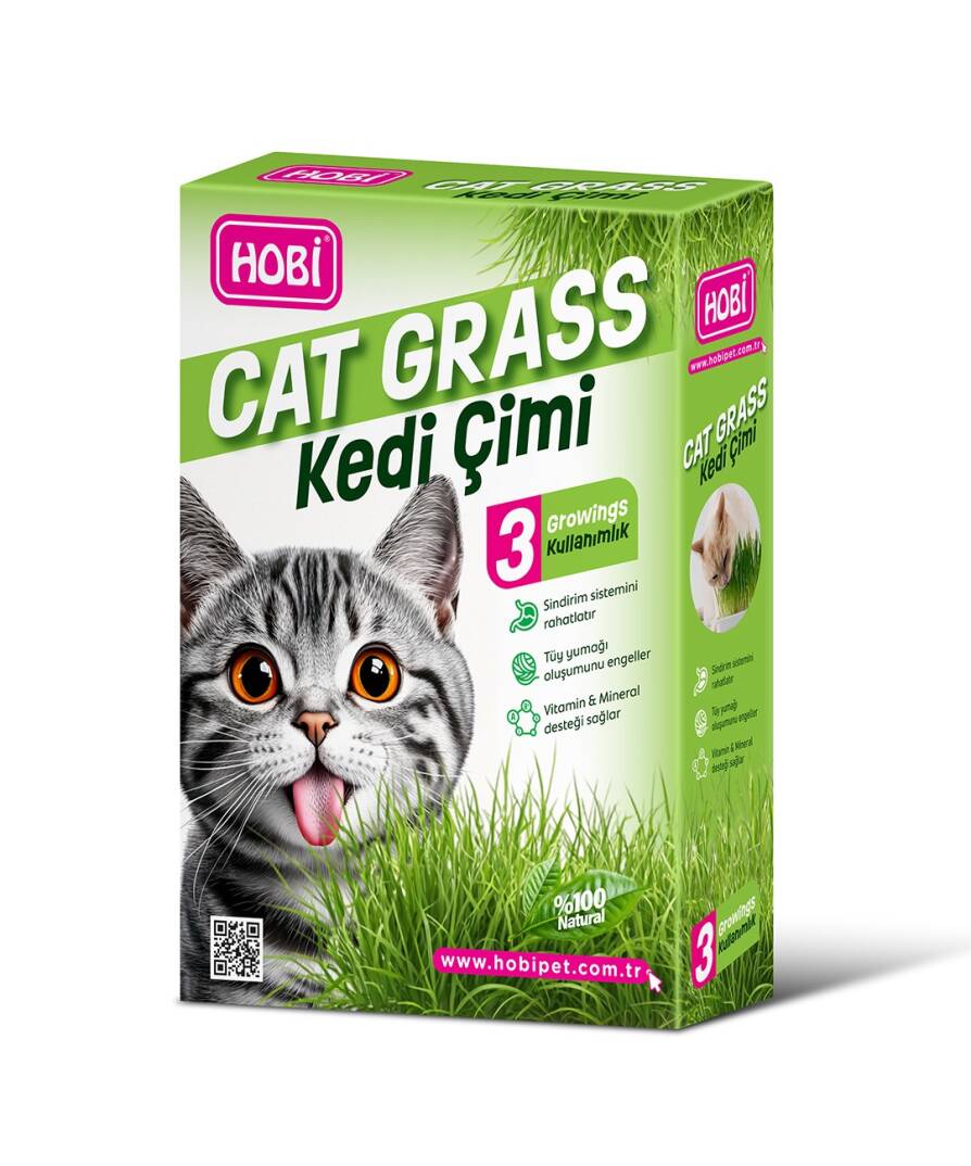 Hobi Kedi Çimi – Cat Grass (3 Kullanımlık) - 1