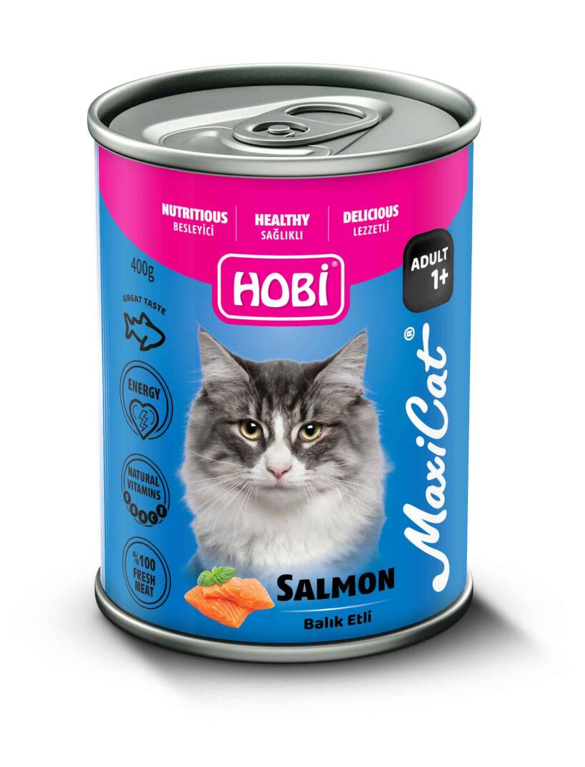Hobi Maxicat Somonlu Kedi Konserve 400 Gr - 1