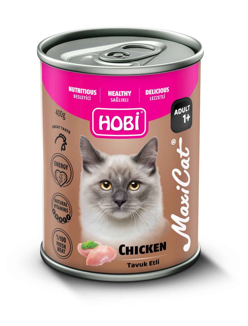Hobi Maxicat Tavuklu Yetişkin Kedi Konservesi 400 gr - 1