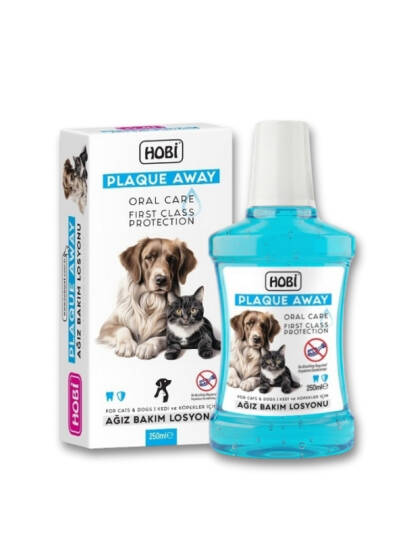Hobi Plaque Away Kedi ve Köpekler İçin Ağız Bakım Sölüsyonu 250ml - 2