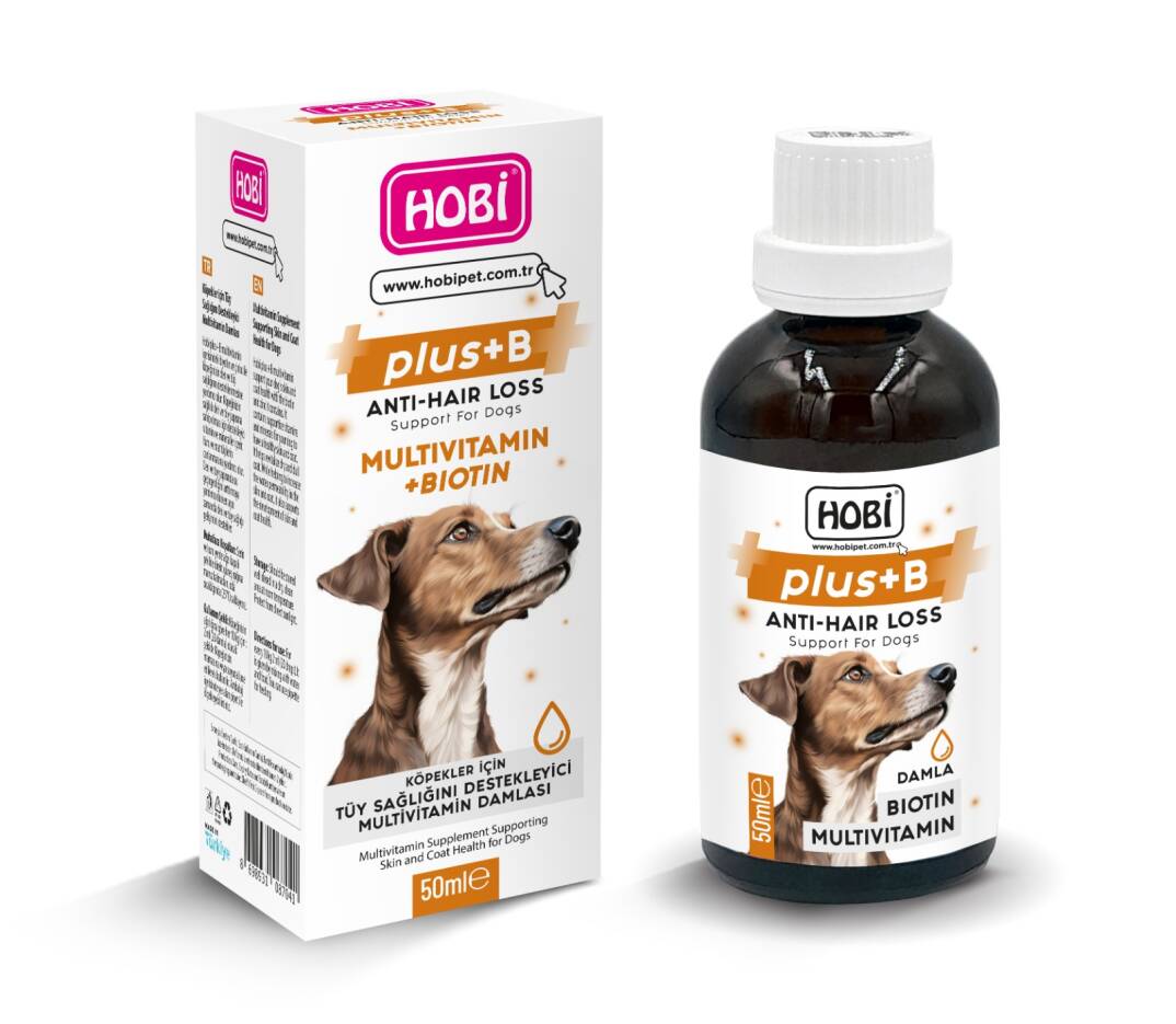 Hobi Plus B Köpekler İçin Tüy Sağlığını Destekleyeci Multivitamin Damlası 50ml - 1