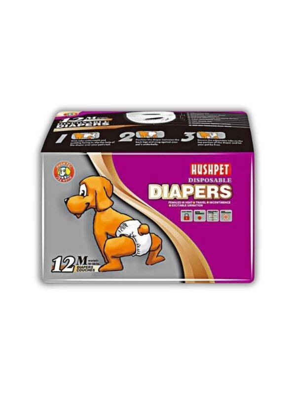 Hushpet Köpek Bezi M Beden 12 Li - 1
