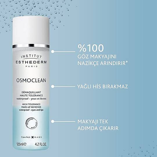 Institut Esthederm Osmoclean High Tolerance Parfüm İçermeyen Çift Fazlı Göz ve Dudak Makyaj Temizleyici 125 ml - 4