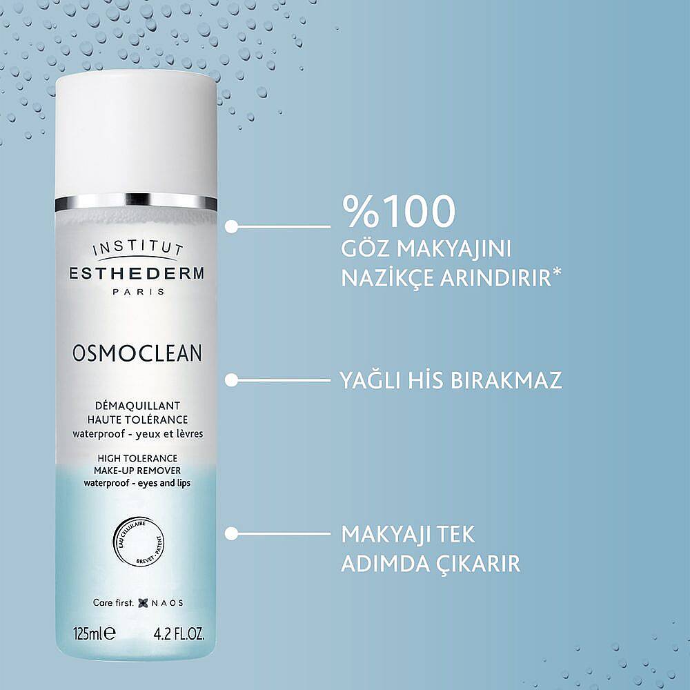 Institut Esthederm Osmoclean High Tolerance Parfüm İçermeyen Çift Fazlı Göz ve Dudak Makyaj Temizleyici 125 ml - 4