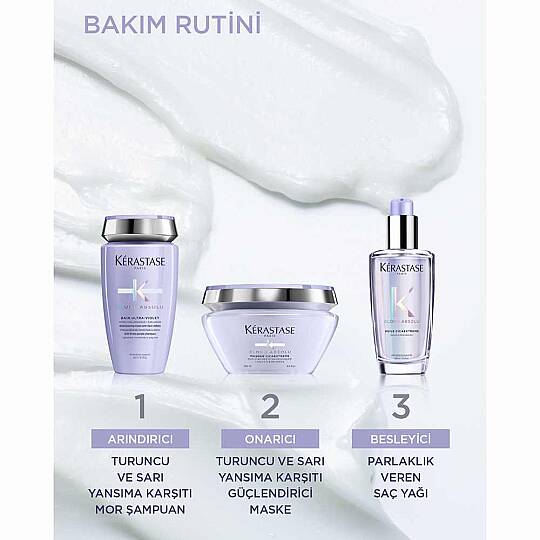 Kerastase Blond Absolu Bain Ultra-Violet İstenmeyen Turuncu Yansımaları Nötralize Eden Şampuan 250 ml - 6